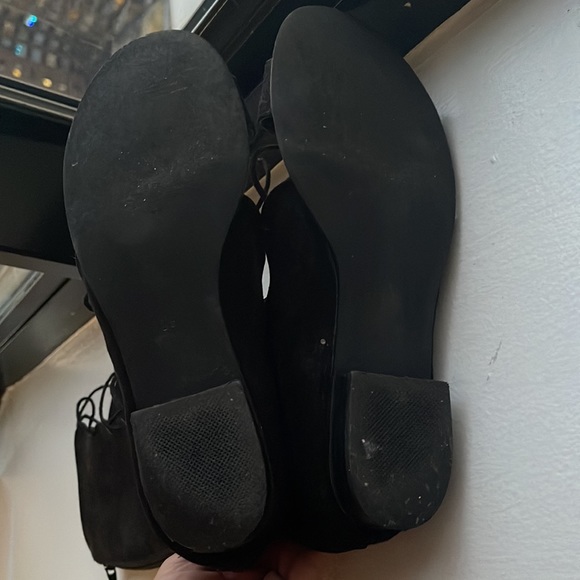 H&M Knee high lace up black suede gladiators - Picture 9 of 11